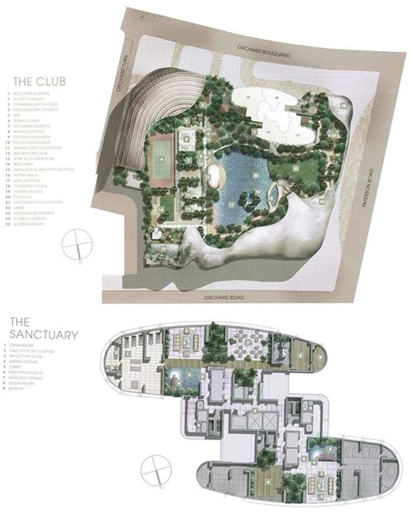 orchard residences site plan